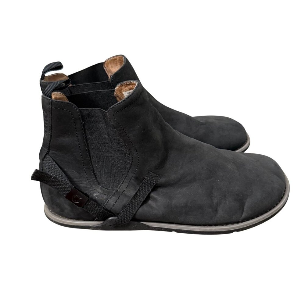 Xero Black Nubuck Leather Melbourne Chelsea Slip On Boot Mens Size 12